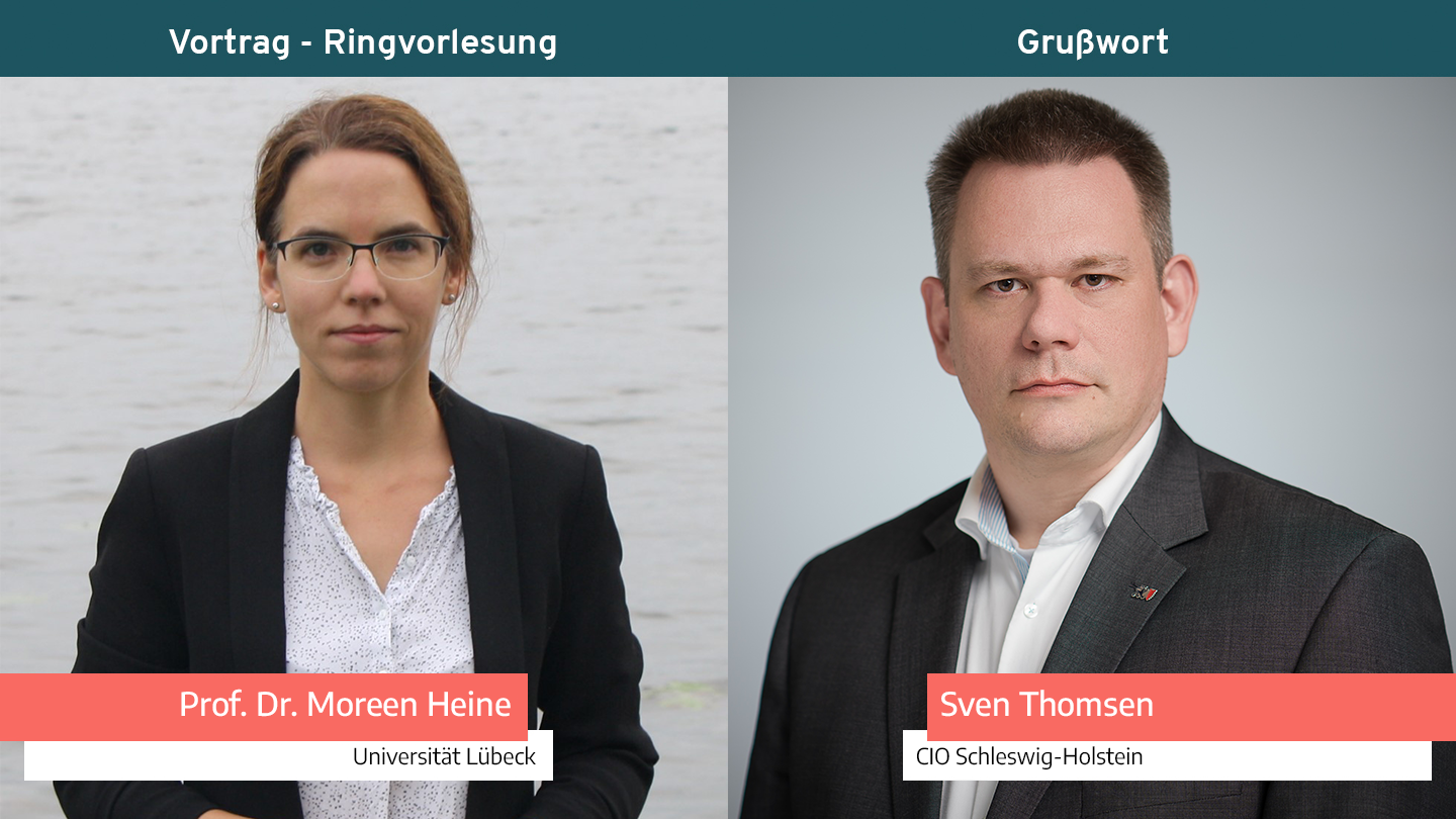 Portraitfoto von Prof. Dr. Moreen Heine und Sven Thomsen.