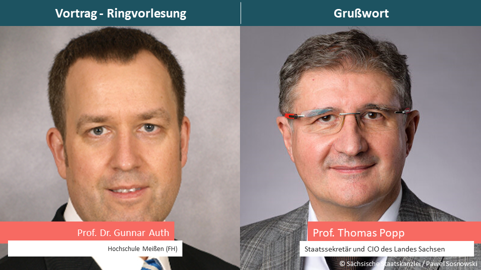 Portraitfoto von Prof. Dr. Gunnar Auth und Prof. Thomas Popp