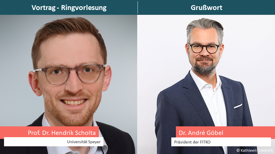 Portraitfoto von Prof. Dr. Hendrik Scholta und Dr. André Göbel