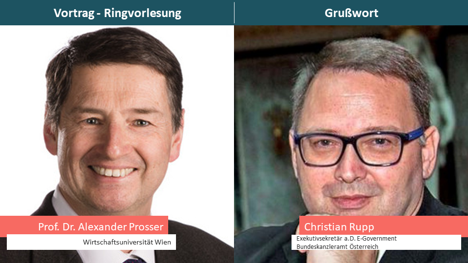 Portraitfoto von Prof. Dr. Alexander Prosser und Christian Rupp