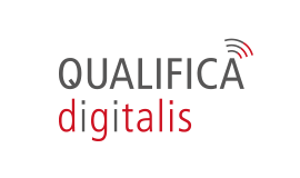 Logo von Qualifica Digitalis. – Zur Seite von Qualifica Digitalis